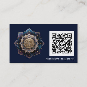 Tarjeta De Visita Geometría de Starseed   Diseño de Mandala