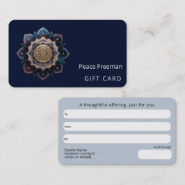 Tarjeta De Visita Geometría de Starseed | Diseño de Mandala