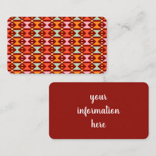 Tarjeta De Visita Geometría Moderna Boho