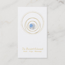 Tarjeta De Visita Geometría sagrada cósmica geométrica Boho del oro
