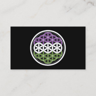 Tarjeta De Visita geometría sagrada de genderQueer