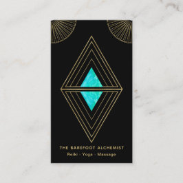 Tarjeta De Visita Geometría sagrada de la alquimia de los triángulos