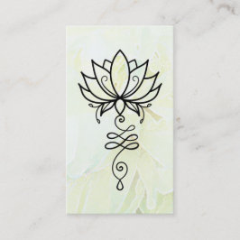 Tarjeta De Visita *~* Geometría sagrada de yoga de Lotus Ombre Nirva