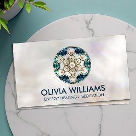 Tarjeta De Visita Geometría sagrada del cubo de Metatron - Shell de