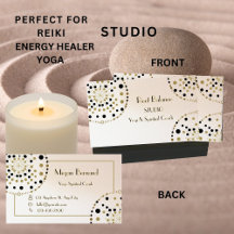 Geometría Sagrada Oro & Negro Sanador de Reiki Yog