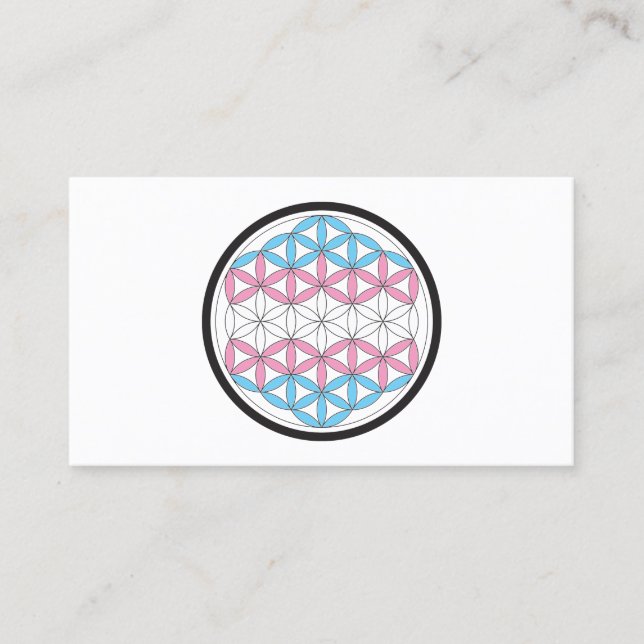Tarjeta De Visita geometría sagrada trans (Anverso)