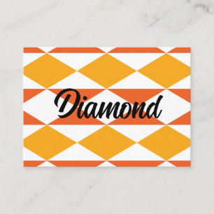 Tarjeta De Visita Geometric Colorful Diamond Moderno Geométrico