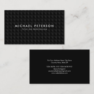 Tarjeta De Visita Geometric Luxury Black