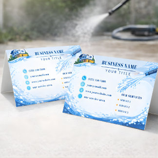 Tarjeta De Visita Geometric Residential pressure washing Flow