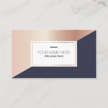 Tarjeta de visita geométrica de la marina de