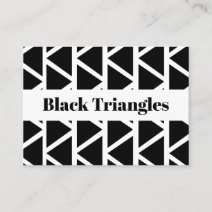Tarjeta De Visita Geométrica del triángulo negro