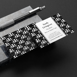 Tarjeta de visita geométrica moderna para el gato 