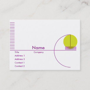 Tarjeta De Visita Geométrico amarillo - rechoncho