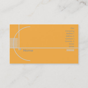 Tarjeta De Visita Geométrico anaranjado - negocio