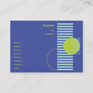 Tarjeta De Visita Geométrico azul - rechoncho
