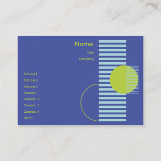 Tarjeta De Visita Geométrico azul - rechoncho
