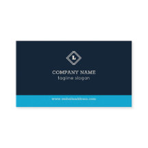 Geométrico Azul Y Blanco