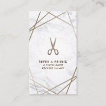 Geométrico BrownScissors Referencias de Cabello de