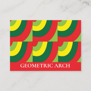 Tarjeta De Visita Geométrico colorido moderno