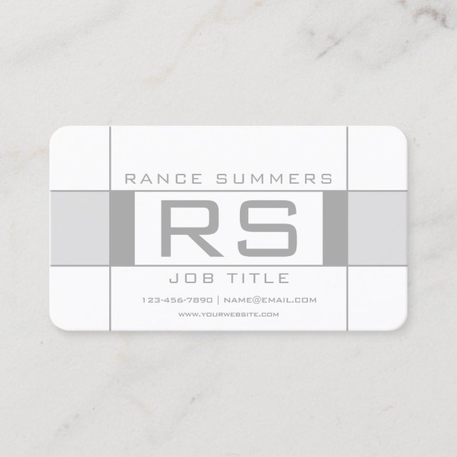 Tarjeta De Visita Geométrico deportivo de Guay (Anverso)