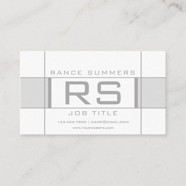 Tarjeta De Visita Geométrico deportivo de Guay (Anverso)