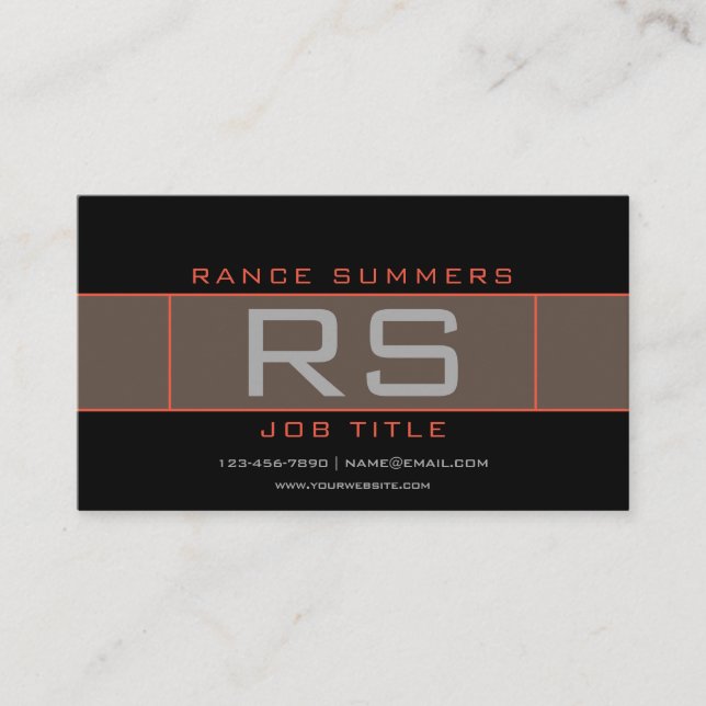 Tarjeta De Visita Geométrico elegante de Guay (Anverso)