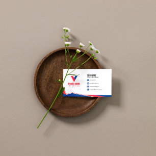 Tarjeta De Visita Geométrico elegante moderno