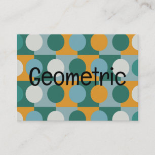 Tarjeta De Visita Geométrico Minimalista Contemporáneo Geométrico 