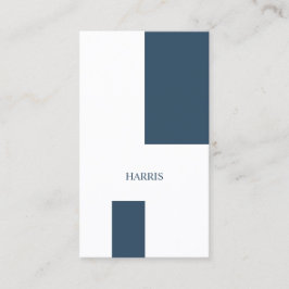Tarjeta De Visita Geométrico moderno azul del marinero