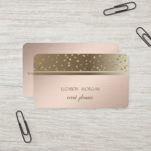 Tarjeta De Visita Geométrico moderno elegante, abstracto, confeti