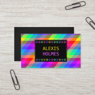 Tarjeta De Visita Geométrico multicolor