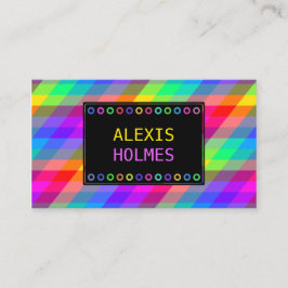 Tarjeta De Visita Geométrico multicolor