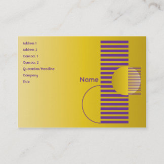 Tarjeta De Visita Geométrico púrpura - rechoncho