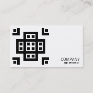 Tarjeta De Visita Geometropolis - 030614 - Negro sobre blanco