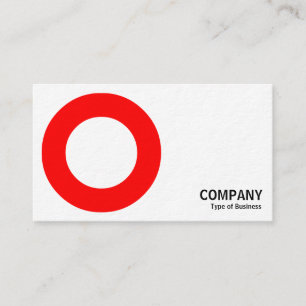 Tarjeta De Visita Geometropolis - Círculo audaz - Rojo