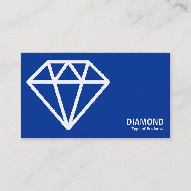 Tarjeta De Visita Geometropolis - Diamante - Blanco en la Marina Pro (Anverso)
