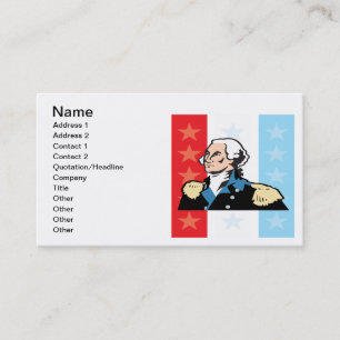 Tarjeta De Visita George Washington