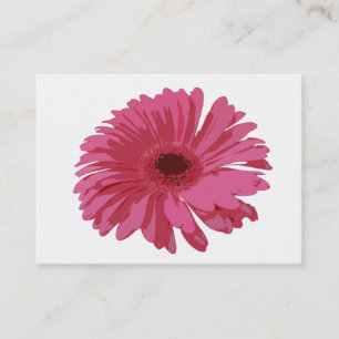 Tarjeta De Visita Gerbera rosado CO ACEO