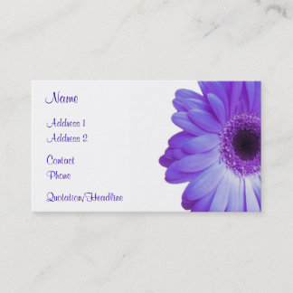 Tarjeta De Visita Gerbera violeta
