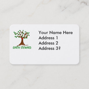 Tarjeta De Visita Gerente de la Tierra