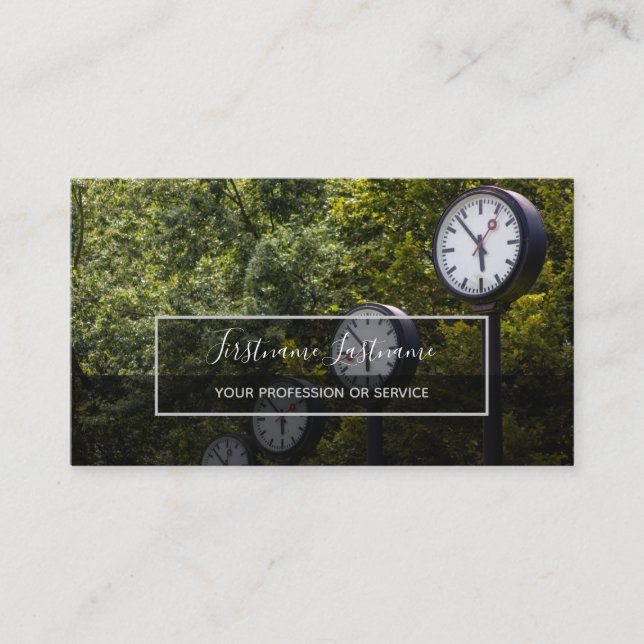 Tarjeta De Visita Gerente de proyectos, profesional independiente y  (Anverso)