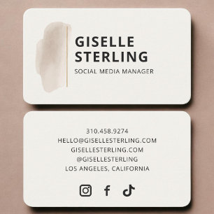 Tarjeta De Visita Gerente de Redes Sociales