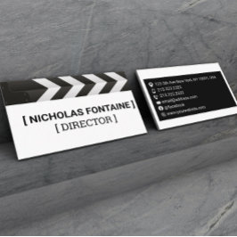 Tarjeta De Visita Gerente y Director de Producción de Cine 