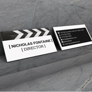 Tarjeta De Visita Gerente y Director de Producción de Cine