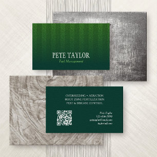 Tarjeta De Visita Gestión de Césped Deportes de Golf