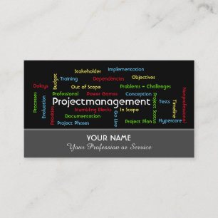 Tarjeta De Visita Gestión profesional de proyectos y consultoría
