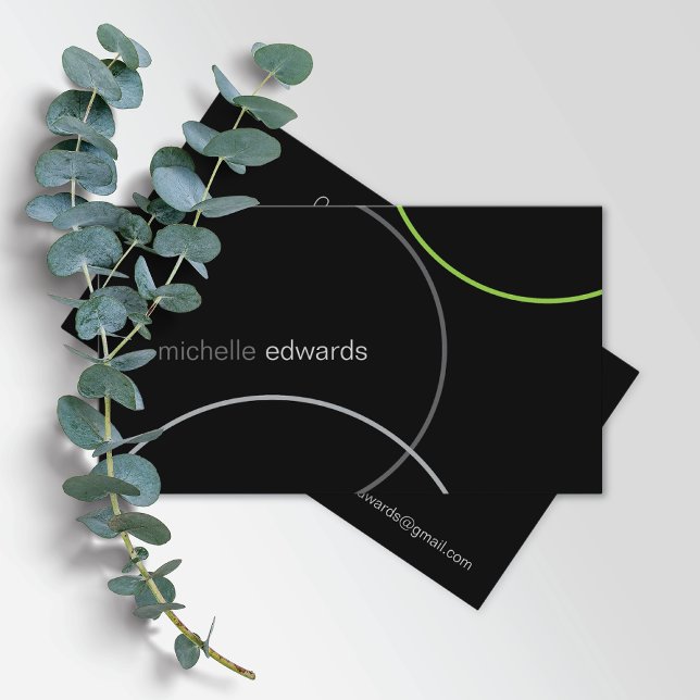 Tarjeta De Visita Gestor de abstracto geométrico mínimo moderno (Subido por el creador)