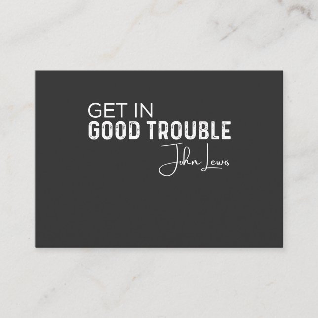 Tarjeta De Visita get in good trouble (Anverso)