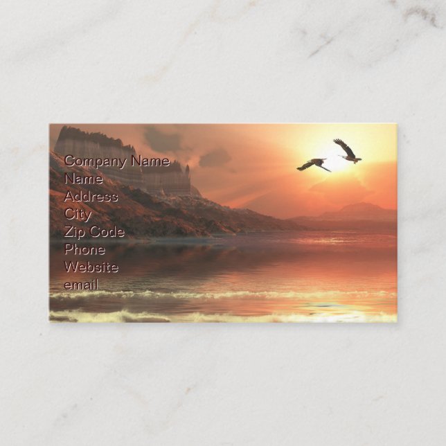 Tarjeta De Visita Ghost Seascape (Anverso)