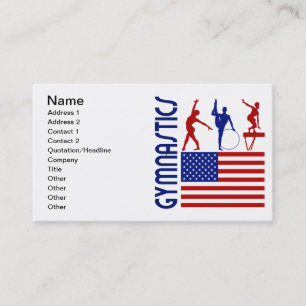 Tarjeta De Visita Gimnasia Estados Unidos